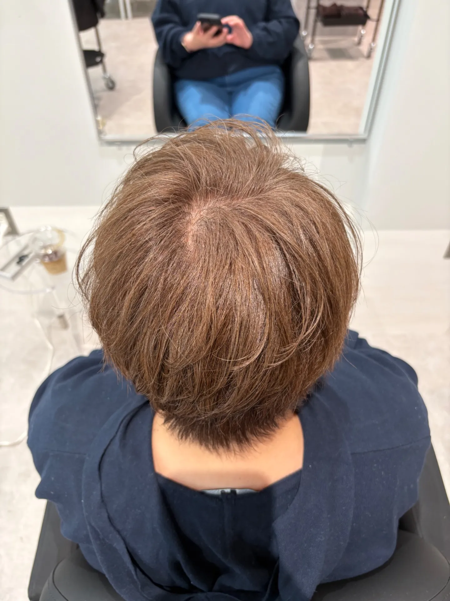 当店の白髪ぼかしカラーは白髪染めを全く使用せずに染められます!